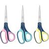 imageLIVINGO Titanium Scissors All Purpose  3 Pack 85 Sharp Stainless Steel Heavy Duty Shears for Office Home Crafting Cutting Paper Fabric