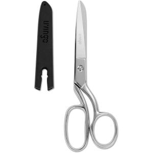 imageLIVINGO 8quot Professional Heavy Duty Tailor Fabric Scissors Dressmaker Sewing Classic Stainless Steel Ultra Sharp Forged Shears BentAsilver