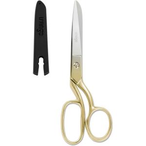 imageLIVINGO 8quot Professional Heavy Duty Tailor Fabric Scissors Dressmaker Sewing Classic Stainless Steel Ultra Sharp Forged Shears BentBgold