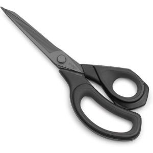 imageLIVINGO 95 Premium Fabric Scissors Heavy Duty AllPurpose Titanium Coating Forged Stainless Steel Sharp Sewing Tailor Dressmaking Shears Comfort Grip Crafting Leather Cutting Navy BlueYellowLight BlackBlack