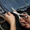 imageLIVINGO Tailor Fabric Sewing Scissors  8quot Professional Forged Stainless Steel Heavy Duty Metal Shears All Purpose Crafting Ultra Sharp Scissors for Dressmaking Upholstery Cloth Leather and Felt6 Inch