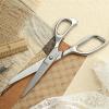 imageLIVINGO Tailor Fabric Sewing Scissors  8quot Professional Forged Stainless Steel Heavy Duty Metal Shears All Purpose Crafting Ultra Sharp Scissors for Dressmaking Upholstery Cloth Leather and Felt6 Inch