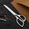 imageLIVINGO Tailor Fabric Sewing Scissors  8quot Professional Forged Stainless Steel Heavy Duty Metal Shears All Purpose Crafting Ultra Sharp Scissors for Dressmaking Upholstery Cloth Leather and Felt6 Inch