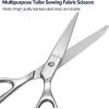 imageLIVINGO Tailor Fabric Sewing Scissors  8quot Professional Forged Stainless Steel Heavy Duty Metal Shears All Purpose Crafting Ultra Sharp Scissors for Dressmaking Upholstery Cloth Leather and Felt8 Inch