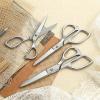 imageLIVINGO Tailor Fabric Sewing Scissors  8quot Professional Forged Stainless Steel Heavy Duty Metal Shears All Purpose Crafting Ultra Sharp Scissors for Dressmaking Upholstery Cloth Leather and Felt6 Inch